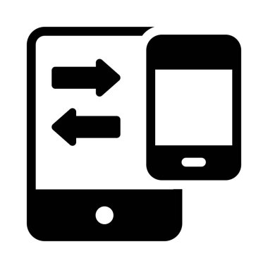 vektör glifini düz simgeye aktar