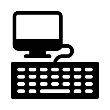 Klavye vektör düz simge