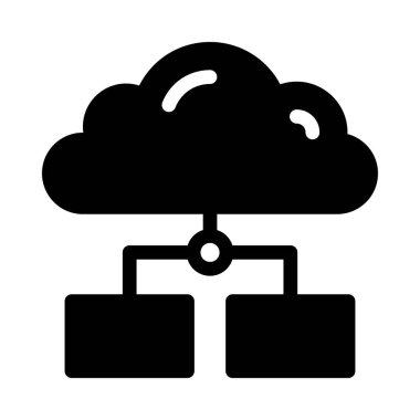 ağ vektörü düz simgesi