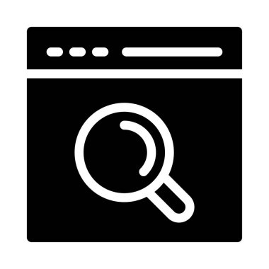 Web sayfası vektör simgesi düz simgesi