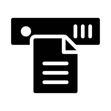 belge vektörü düz simge