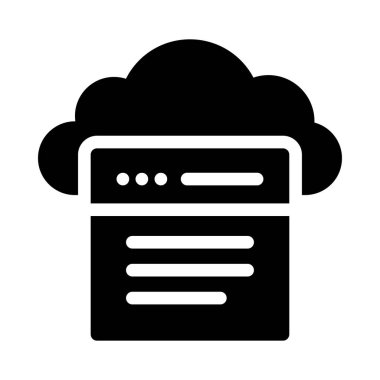 Web sayfası vektör simgesi düz simgesi