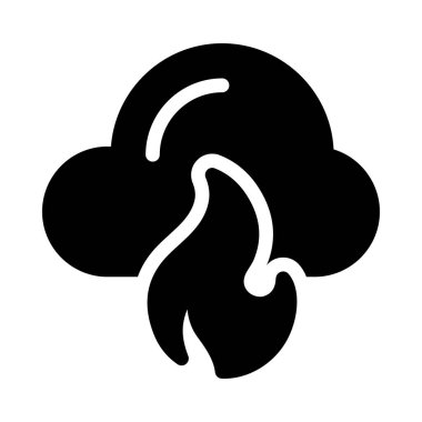 bulut vektörü düz simgesi