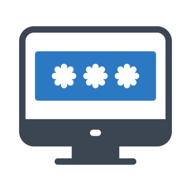 vektör kabartma renk simgesini kilitle