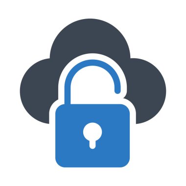 bulut vektörü renk simgesi