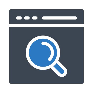 Web sayfası vektör renk simgesi