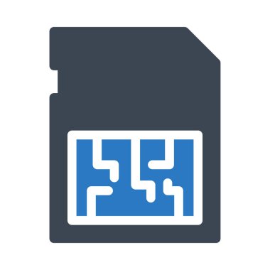 çip vektör renk simgesi