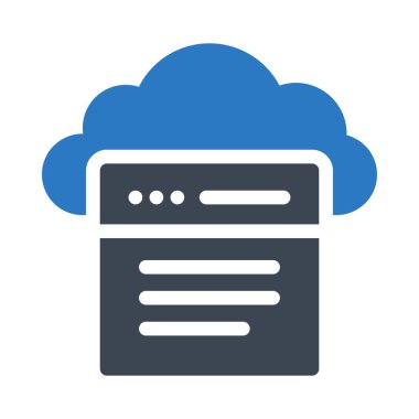 Web sayfası vektör renk simgesi