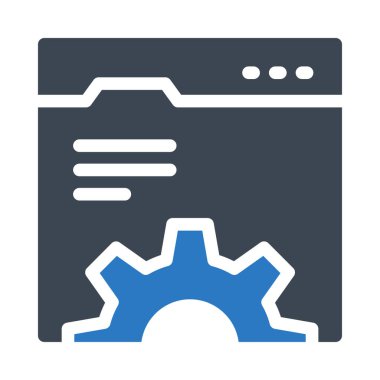 tarayıcı vektör renk simgesi