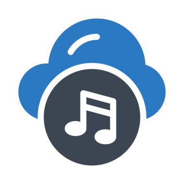 müzik vektörü renk simgesi