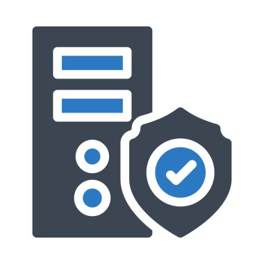 güvenlik vektörü renk simgesi