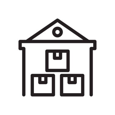 parsel vektör ince çizgi simgesi