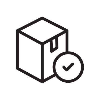 parsel vektör ince çizgi simgesi