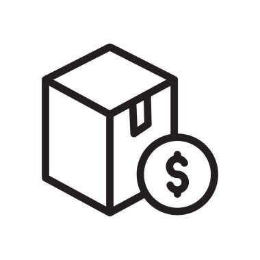 parsel vektör ince çizgi simgesi