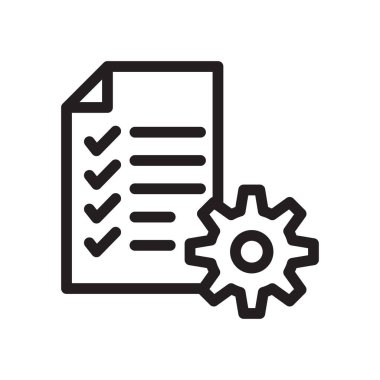 dosya vektörü ince çizgi simgesi