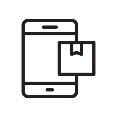 dağıtım vektörü ince çizgi simgesi