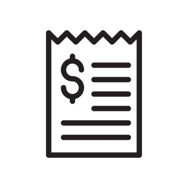 Bill vektör ince çizgi simgesi