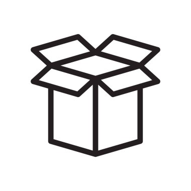 kutu vektörü ince çizgi simgesi