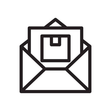 parsel vektör ince çizgi simgesi