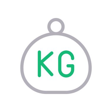 weight vector color line icon