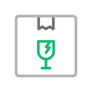 dağıtım vektörü renk çizgisi simgesi