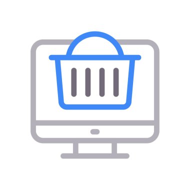 Taşıyıcı vektör renk çizgisi simgesi