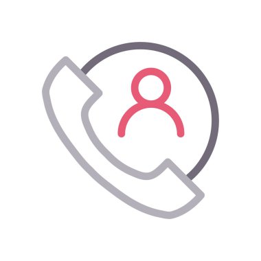 telefon vektörü renk çizgisi simgesi