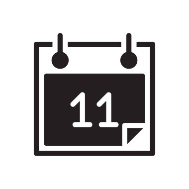 tarih vektörü simgesi düz simgesi