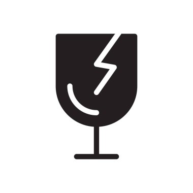 Kırık vektör sembolü düz simgesi