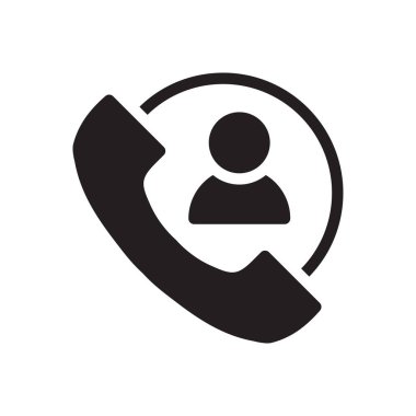 telefon vektörü simgesi düz simgesi