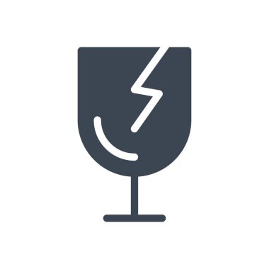 Kırık vektör sembolü düz simgesi