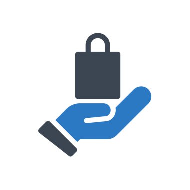 Alışveriş vektörü renk simgesi