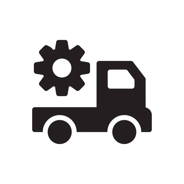 Vecteur Logistique Glyphe Icône Plate — Image vectorielle