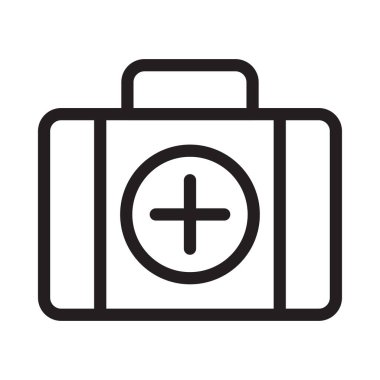 tıbbi vektör ince çizgi simgesi