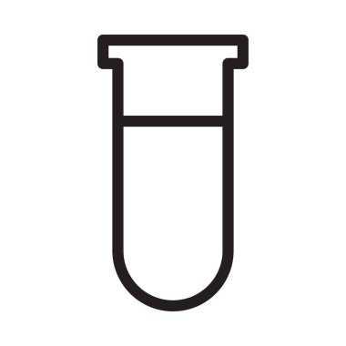 tüp vektör ince çizgi simgesi