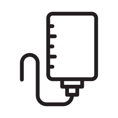 IV vektörü ince çizgi simgesi