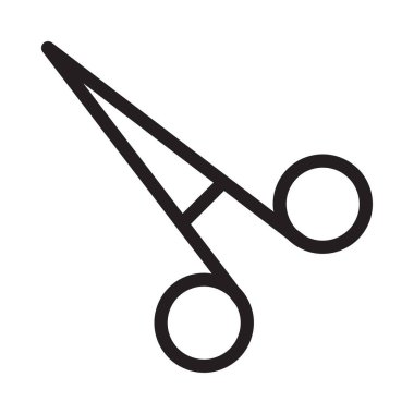 vektör ince çizgi simgesini kes