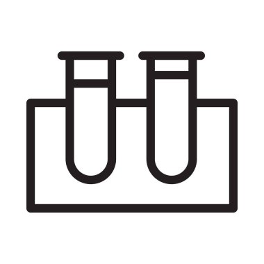 tüp vektör ince çizgi simgesi