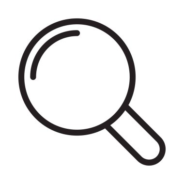 Arama vektörü ince çizgi simgesi