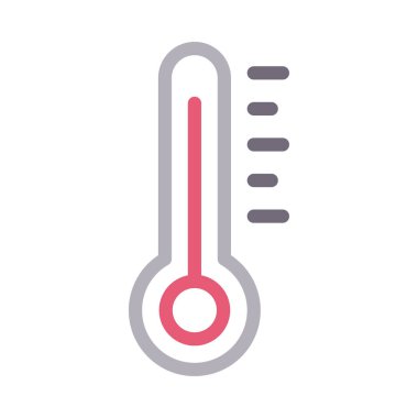 sıcaklık vektörü renk çizgisi simgesi