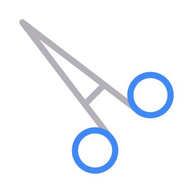 vektör renk çizgi simgesini kes