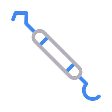 diş vektörü renk çizgisi simgesi