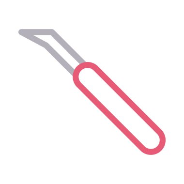 Diş vektörü renk çizgisi simgesi