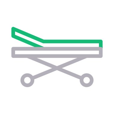 yatak vektörü renk çizgisi simgesi