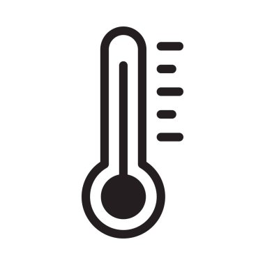 sıcaklık vektörü düz simge