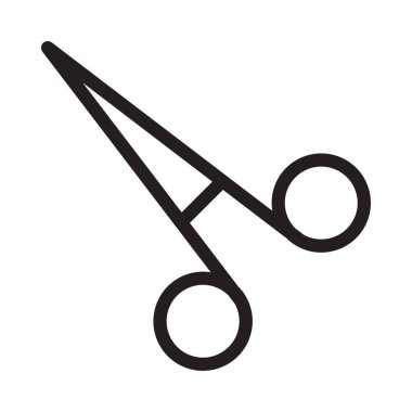 vektör ince çizgi simgesini kes