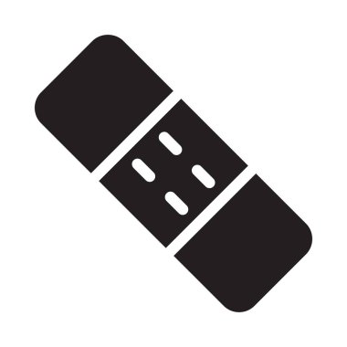 yardım vektörü glyph düz simgesi