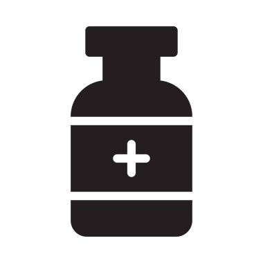 Şırınga vektörü düz simgesi