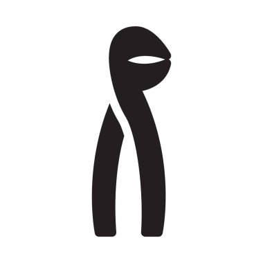 dişçi vektörü düz simgesi