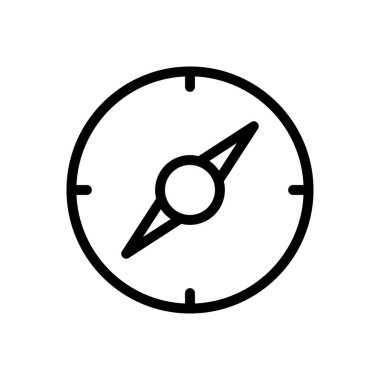 harita vektörü ince çizgi simgesi